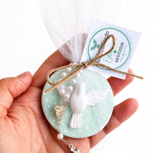Lembrancinha De Batizado Espírito Santo Terço