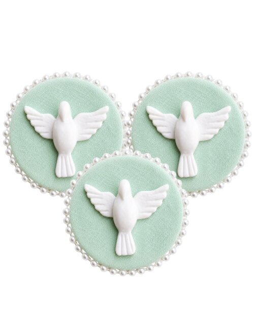 Lembrancinha de Batizado Personalizada com Terço e Imã Espírit