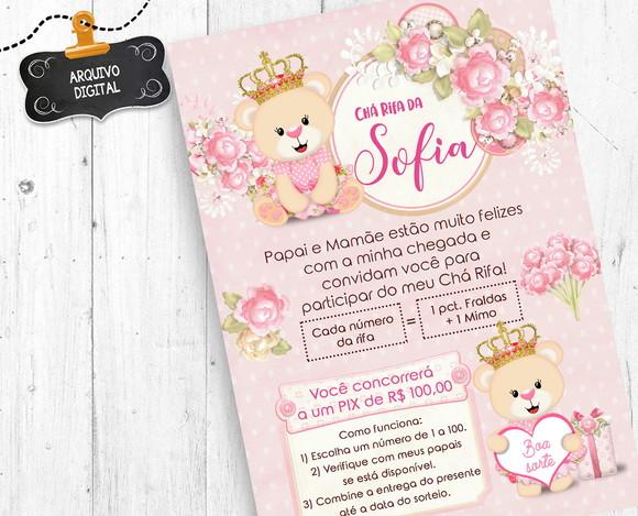 Chá Rifa Ursinha Princesa