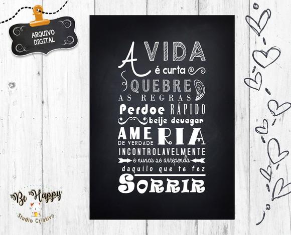 Quadro Vida Arte Digital