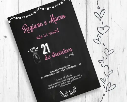 Convite Digital Casamento chique
