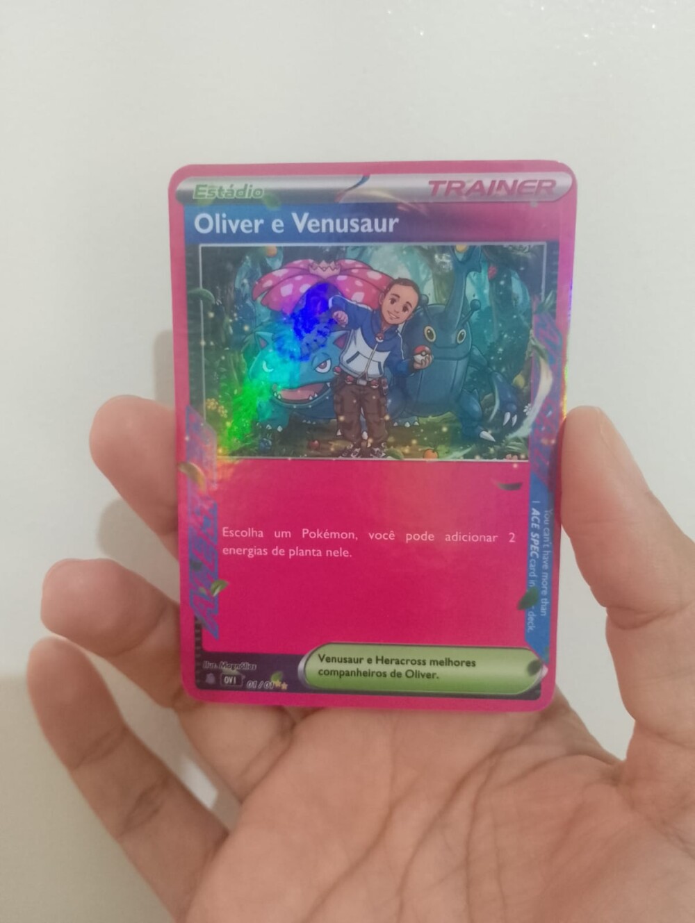 Carta Pokémon Personalizada+Suporte Expositor Acrílico