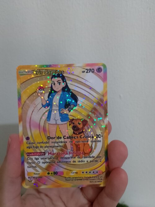 Carta Pokémon Personalizada+Suporte Expositor Acrílico