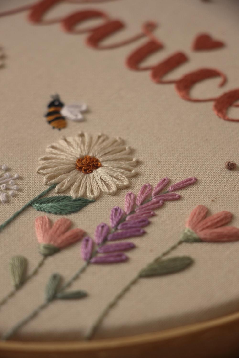Enfeite maternidade floral