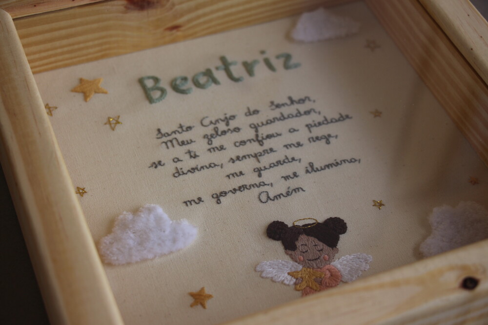 Quadro Oração Santo Anjo ou Personalizado
