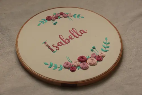 pronta-entrega | Bastidor bordado à Mão floral