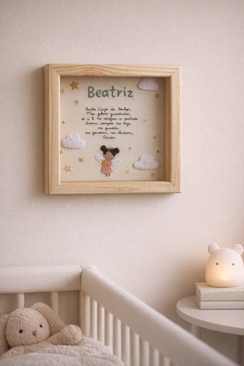 Quadro Oração Santo Anjo ou Personalizado