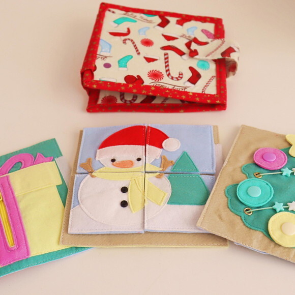 Mini Livro Sensorial Natal