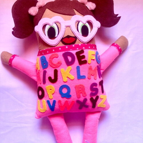 Boneco Senhora Alfabeto