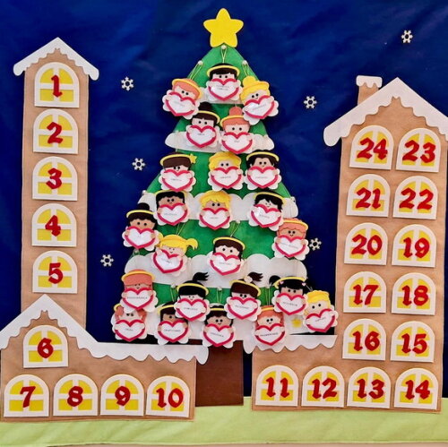 Calendário do Advento e Árvore Montessori