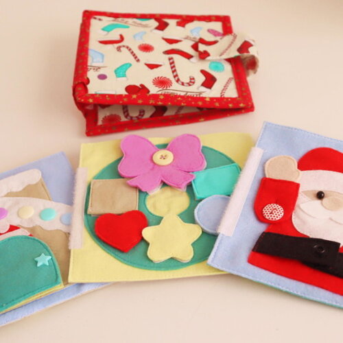 Mini Livro Sensorial Natal