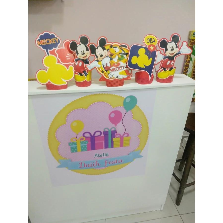 Centro de Mesa Mickey Mouse - Toten Para Decoração Mickey 5 Uni