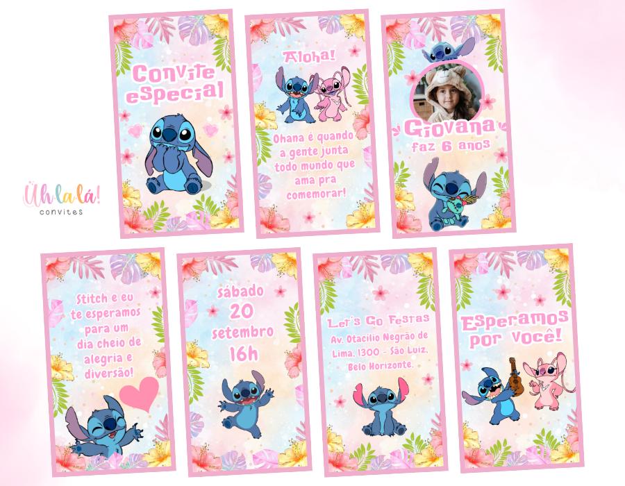 Convite animado Stitch (em vídeo)