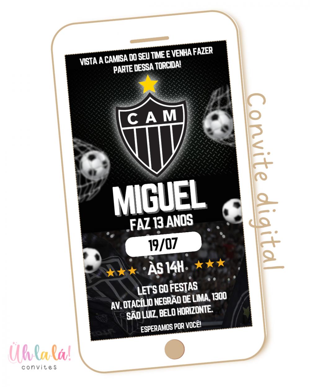 Convite Digital Clube Atlético Mineiro