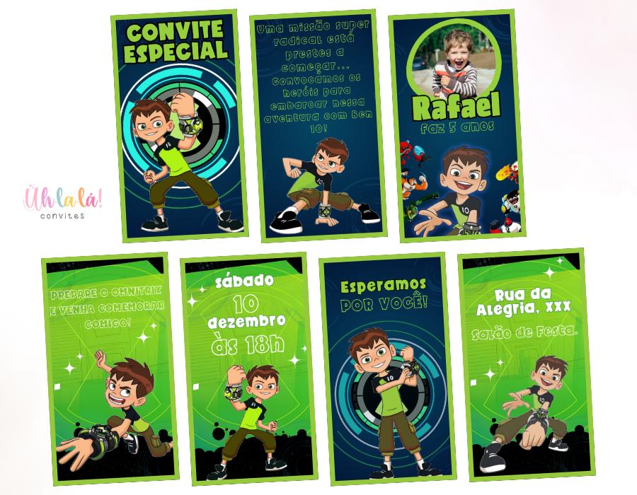 Convite animado Ben 10 (em vídeo)