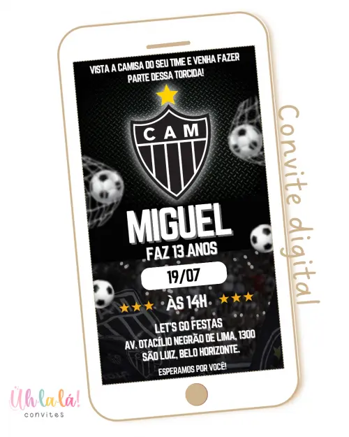 Convite Digital Clube Atlético Mineiro