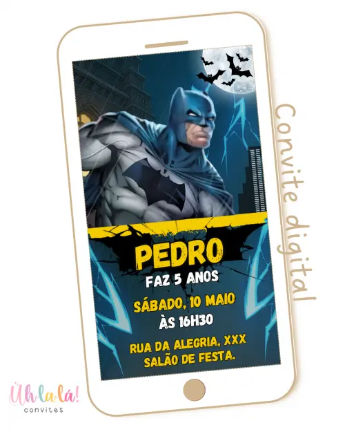 Convite Digital Batman