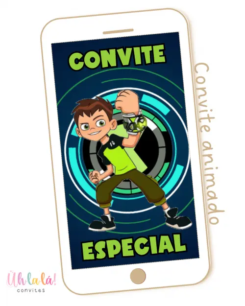 Convite animado Ben 10 (em vídeo)