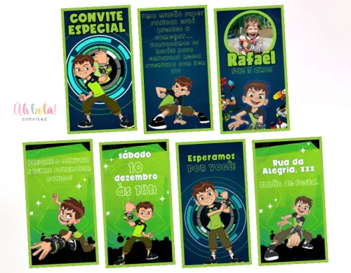 Convite animado Ben 10 (em vídeo)