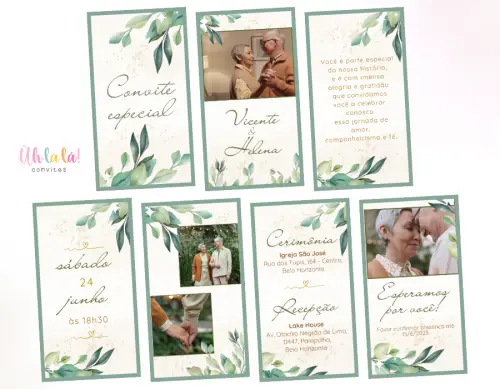 Convite Animado Bodas de Ouro (em vídeo)