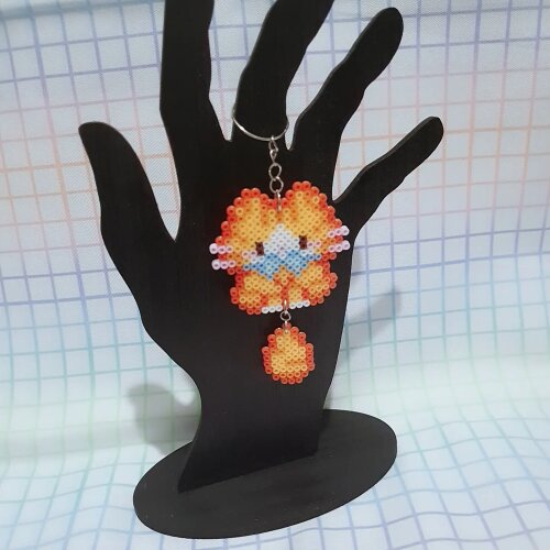 Chaveiro Gatinho | Anime | Hama Beads | PixelArte