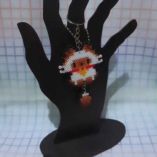 Chaveiro Gatinho | Anime | Hama Beads | PixelArte