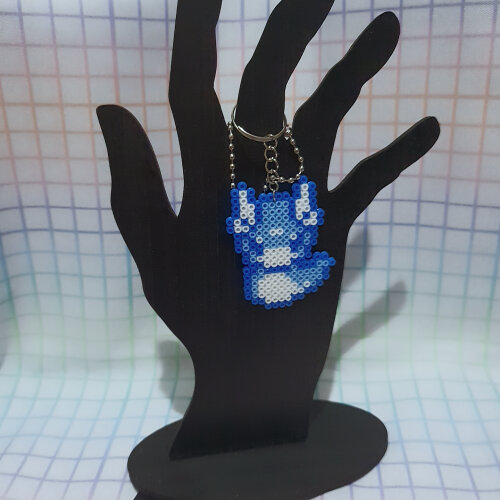 Chaveiro Dratini | Pokemon | Hama Beads | PixelArte