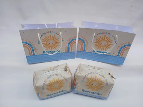 Kit Mini Necessaire Box + Sacola Média