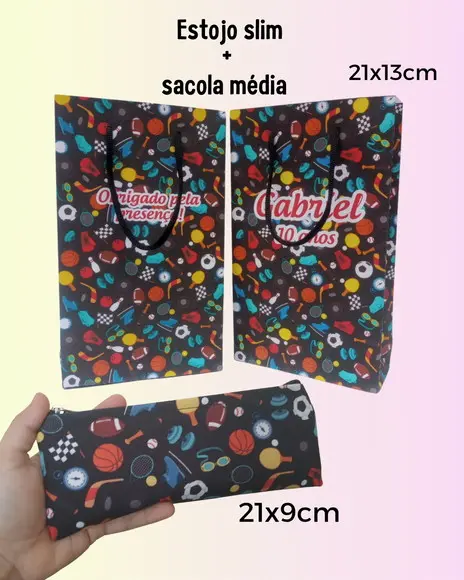 Kit Estojo + Sacola Média Alta