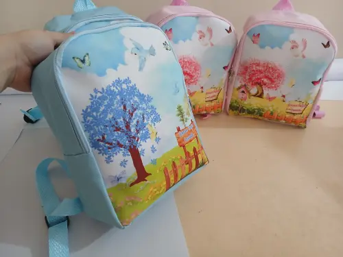 Mochila personalizada sem vivo(borda)