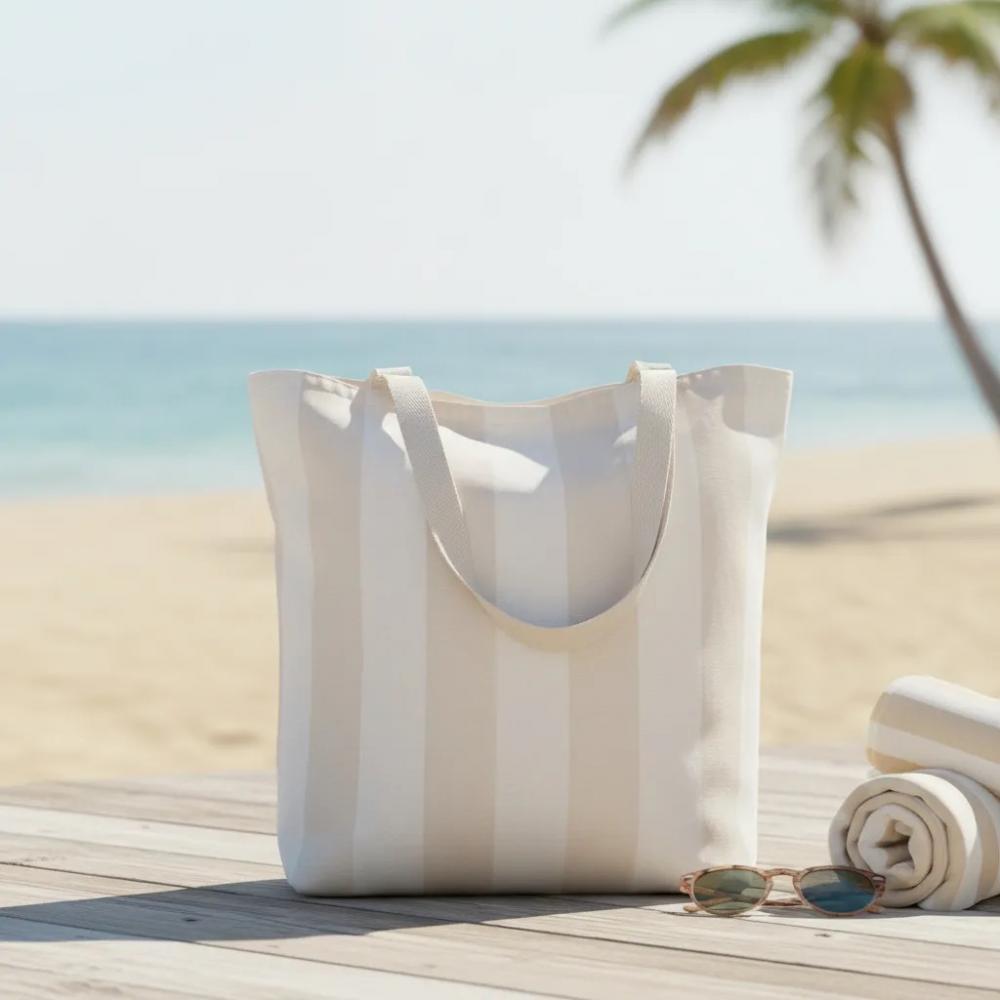 Tote Bag Listrada Creme/cru