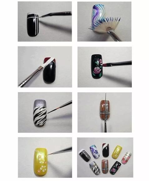 15 Pincéis P/ Acrigel Gel Nail Art