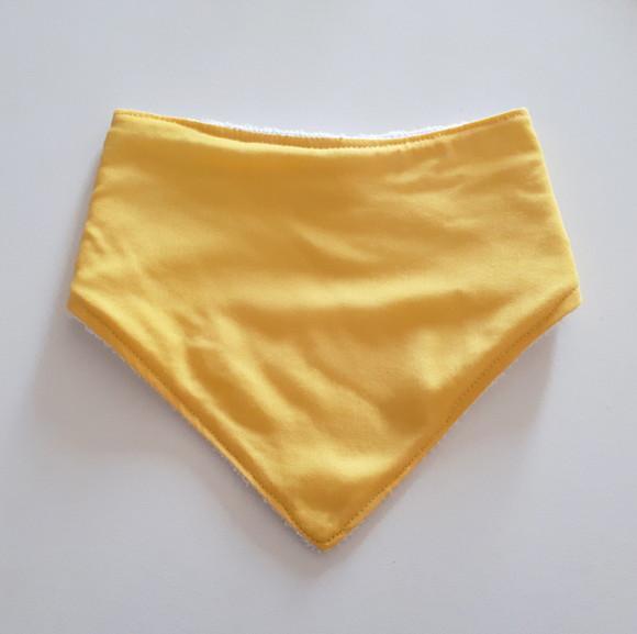 Babador atoalhado bandana Amarelo