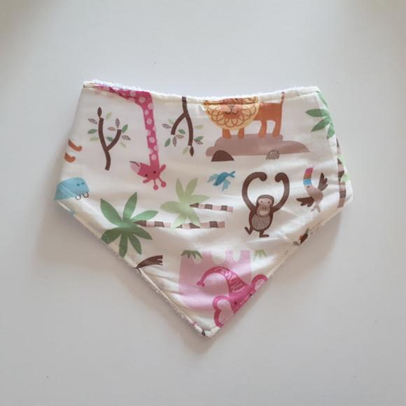 Babador atoalhado bandana Safari