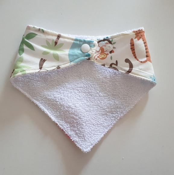 Babador atoalhado bandana Safari