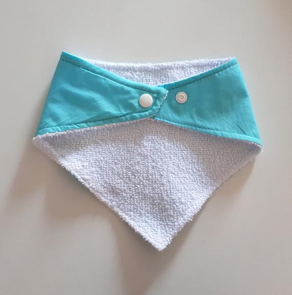 Babador atoalhado bandana Turquesa