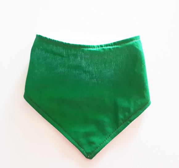 Babador atoalhado bandana Verde