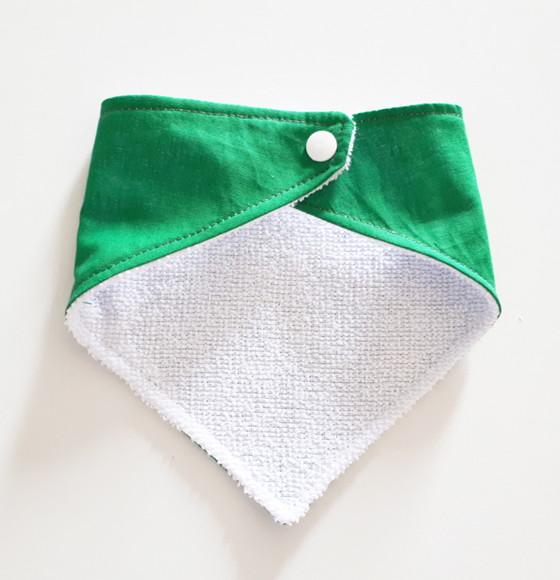 Babador atoalhado bandana Verde