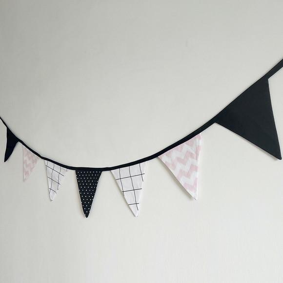 Bandeirinhas em Tecido Estampas Cores Diversas