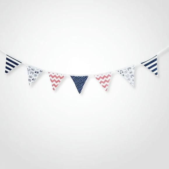 Bandeirinhas em Tecido Estampas Variadas para Decoração
