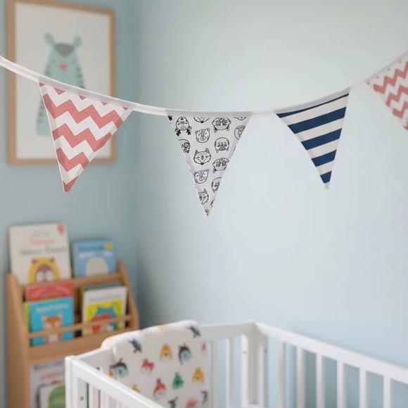 Bandeirinhas em Tecido Estampas Variadas para Decoração