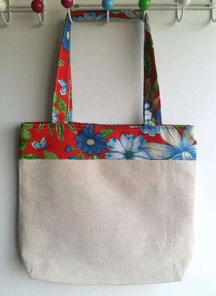 Bolsa de Algodão Faixa Florida