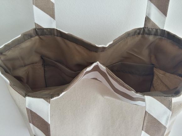 Bolsa de Algodão Faixa Chevron