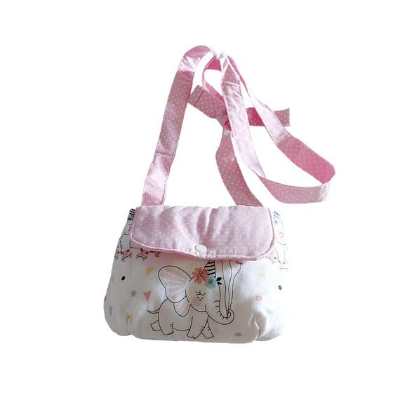 Bolsa Tiracolo Infantil Elefantinha/poá