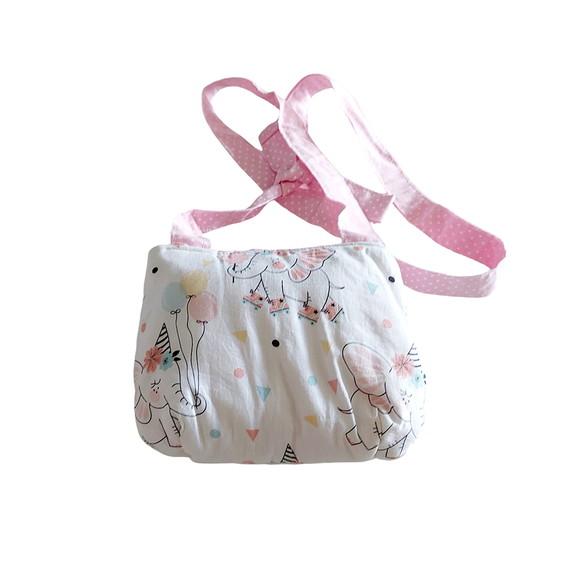 Bolsa Tiracolo Infantil Elefantinha/poá