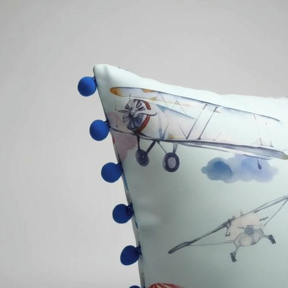 Capa de Almofada Aviões com Grelot