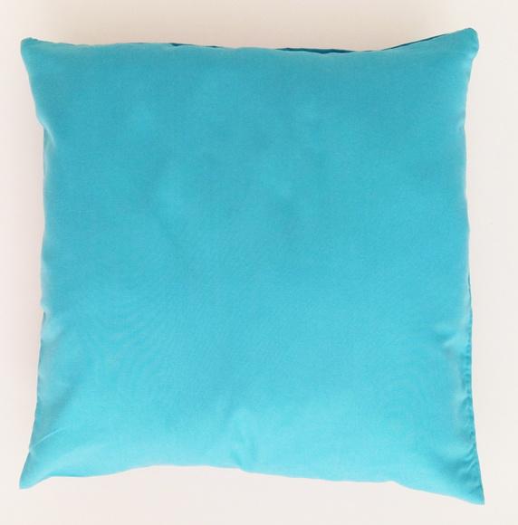 Capa de almofada Azul microfibra