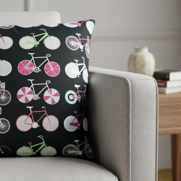 Capa de Almofada Bike Black
