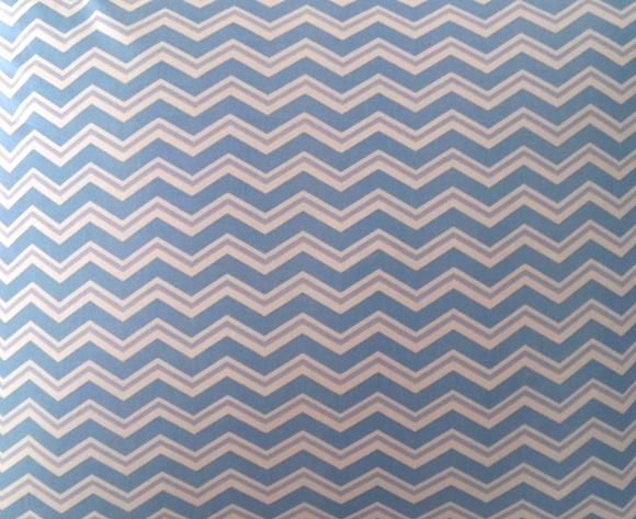 Capa de Almofada Chevron Duplo Azul