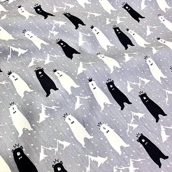 Capa de Almofada cinza urso da montanha